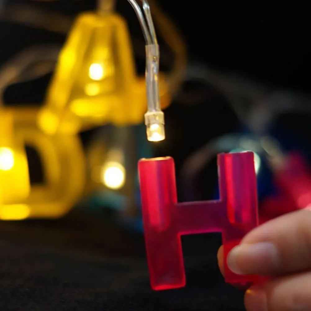 

1Set Letter LED String Lights Powered Birthday Party Decoration Warm Atmosphere Festival String Lamp Birthday Lights