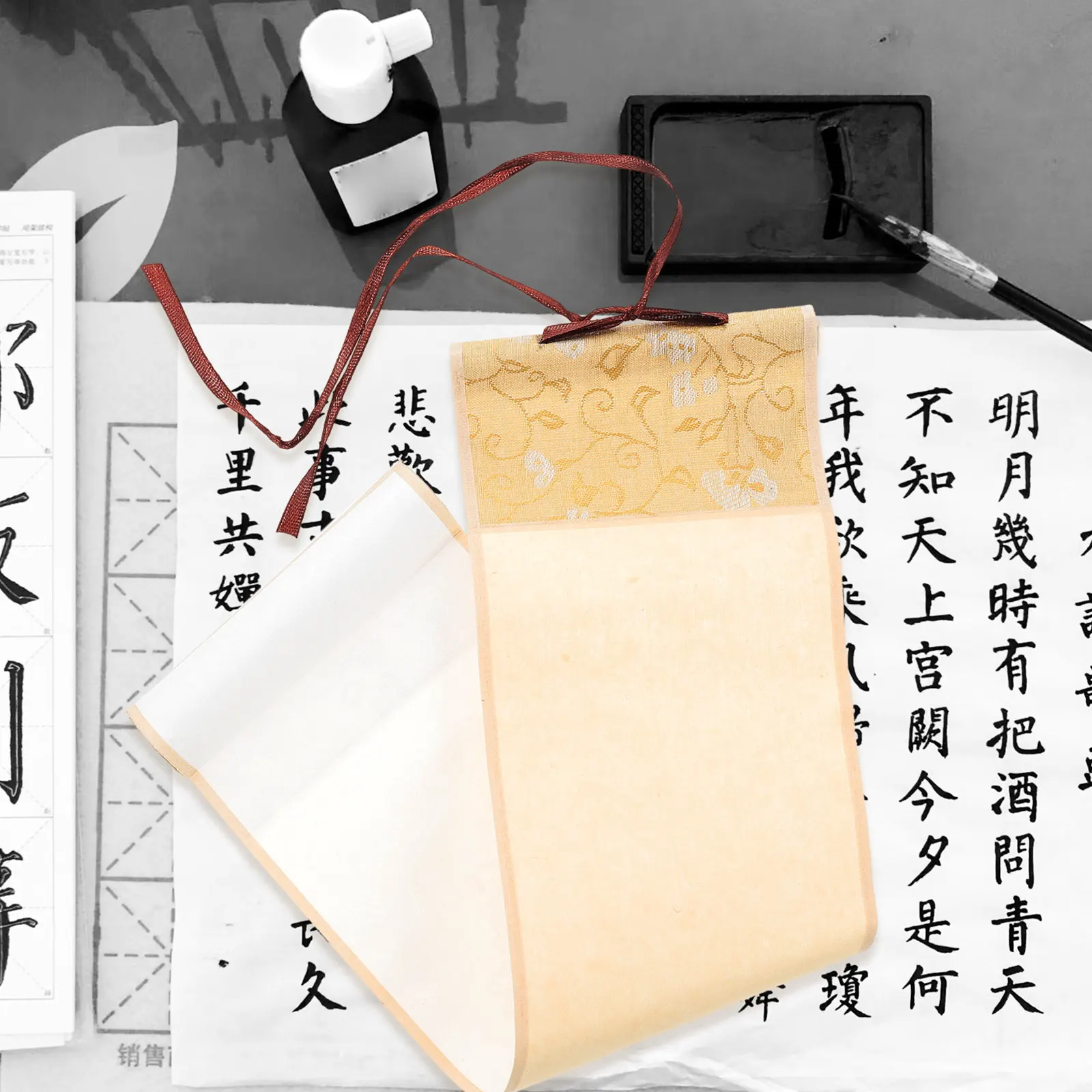 

Бумага для китайской каллиграфии: премиальный рулон из рисовой бумаги ручной работы для рисования кистью, практики письма, идеально подходит для акварельной живописи