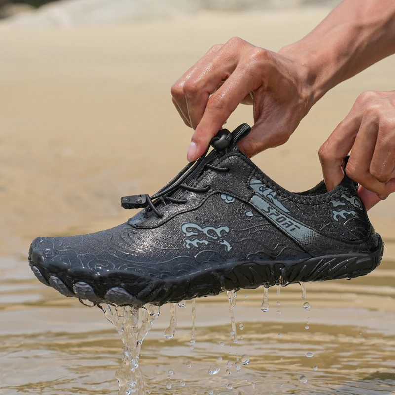 Man Breathable Barefoot Water Shoes Woman Aqua Shoes Couple Beach Shoes Outdoor Training Footwear Anti-slip Quick-dry Sneaker