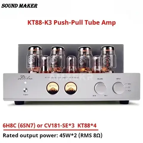 Sound Maker-K3 KT88 푸시-풀 튜브 앰프 HIFI EXQUIS AIQIN 45Wx2 클래스 A 수제 비계 앰프 OCK3 OldChen