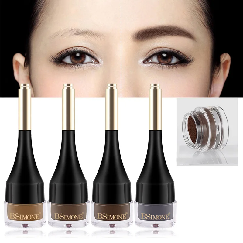 กันน้ํา Eyebrow Cream Enhancers ยาวนาน Natural Brow Tinted Gel Air Cushion ครีมย้อม Brow แต่งหน้าเครื่องสําอาง