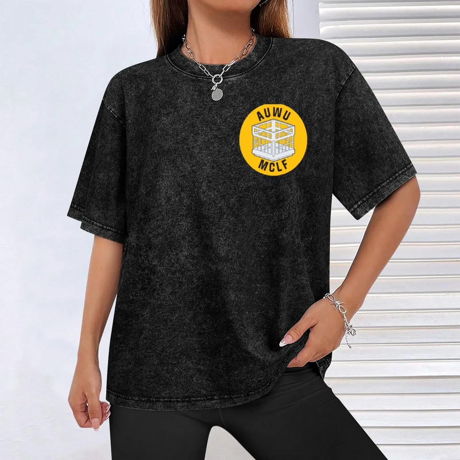 MCLF (Krzest) T-Shirt oversize koszulka z grafiką zwykły zwierzęcy nadruk dla chłopców odzież męska