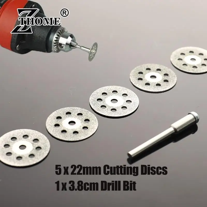 Diamond Cutting Discs Metal Saw Blade Set HSS Mini Circular Saw Blade For Rotary Tools Resin Cut-Off Wheels Diamond 22mm