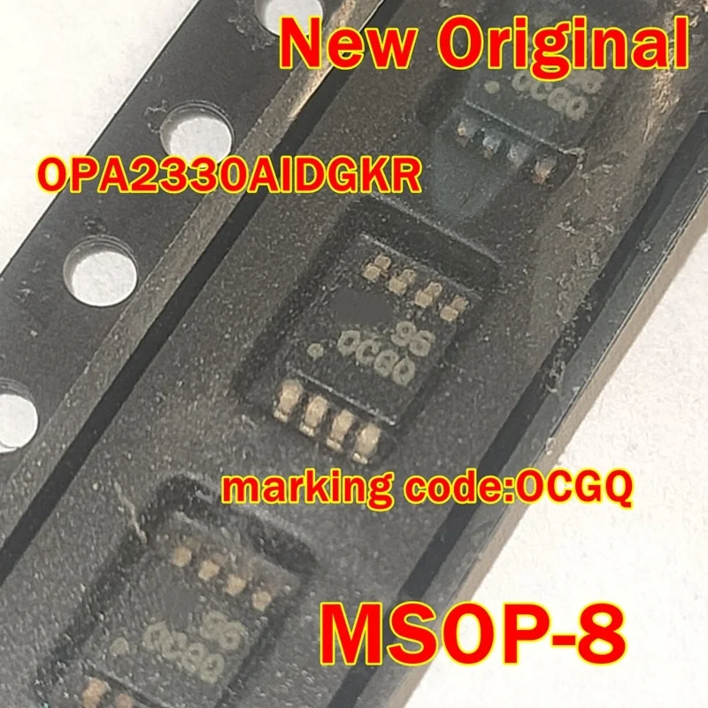 

1pcs to 100pcs OPA2330AIDGKR MSOP-8 New Original marking code:OCGQ 35mA CMOS OPERATIONAL AMPLIFIERS