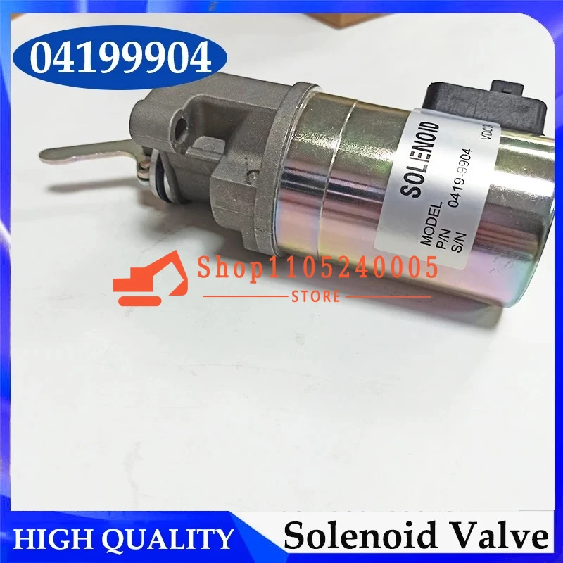 12 فولت 24 فولت 0419-9904 الملف اللولبي لإغلاق الوقود لصمام الملف اللولبي BF6M2012 BF4M2012 04199904 0419 9904