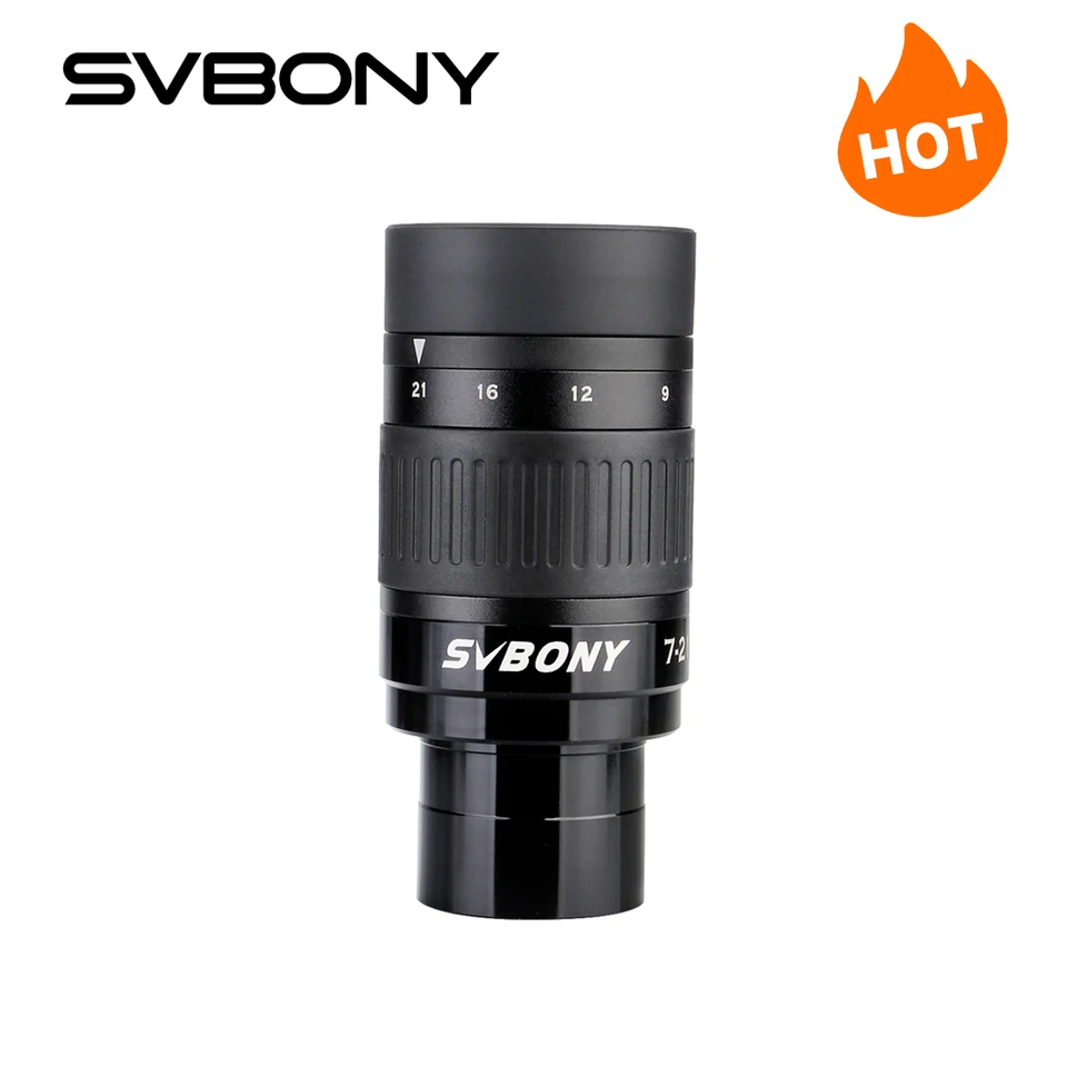 Ocular Zoom Svbony SV135 De 7-21mm Y 1.25 Pulgadas, Con Lentes FMC Y Rosca Para Filtros, Para Telescopios Astronómicos