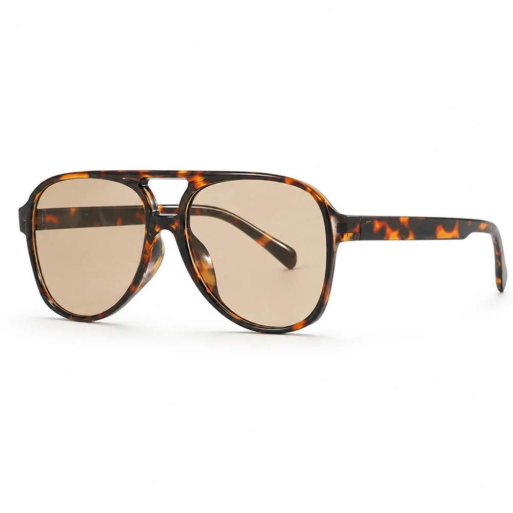 Vintage Oversized Aviator Sunglasses Women Men 70s Retro UV400 Protection Classic Large Frame Fashion Driving Sun Glasses image 2