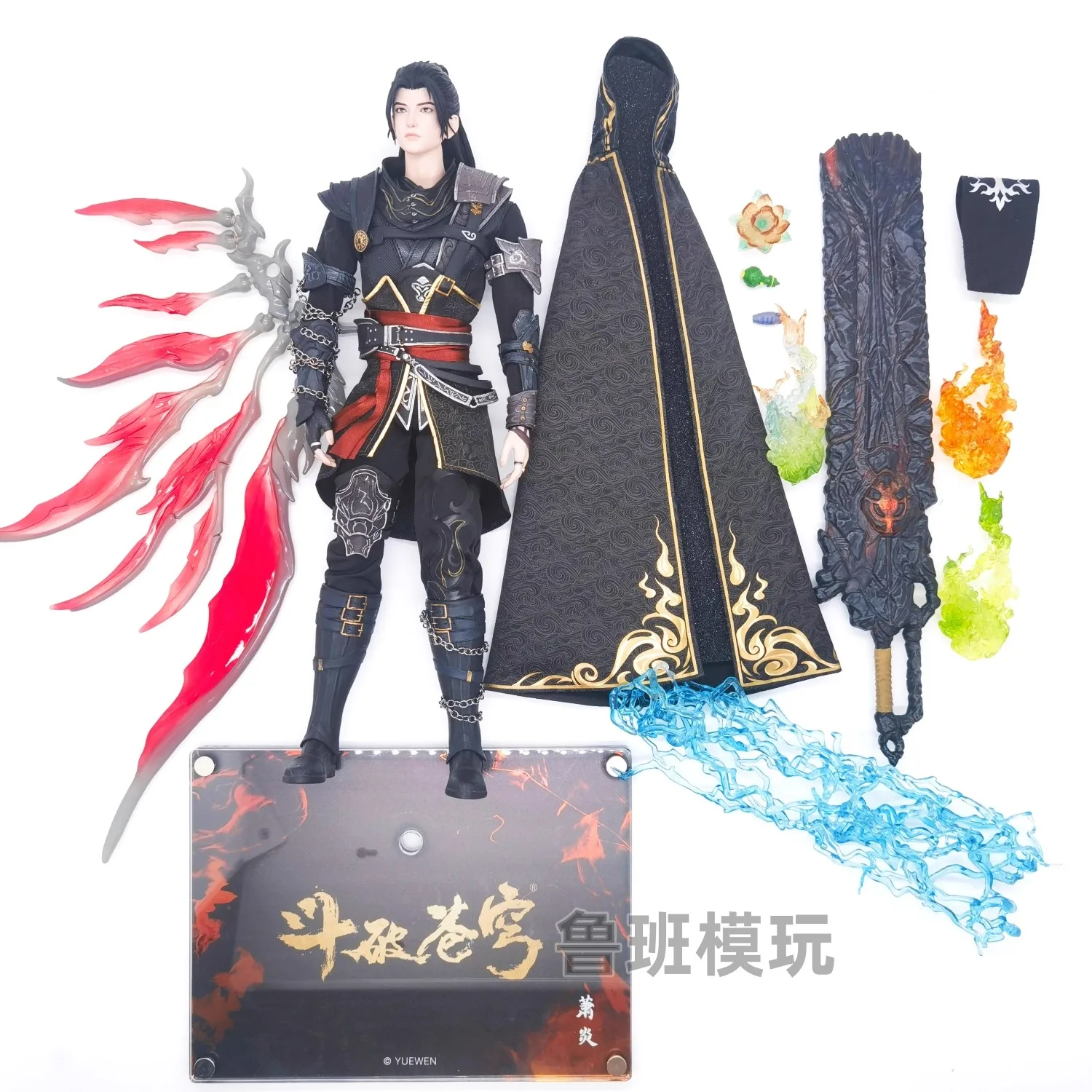 

Cosmic Creations 1/6 Male Soldier Xiao Yan Head Carving Cloak Special Effects Pieces Model Toy Fit 12'' Action Figure In Stock