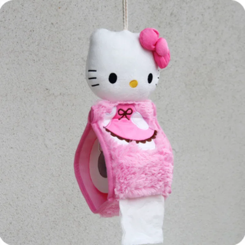 Hello Kitty Toilet Seat Cover Floor Mats Tissue Box Washable Soft Winter Cute Warm household Bathroom Toilet Mat Accessories