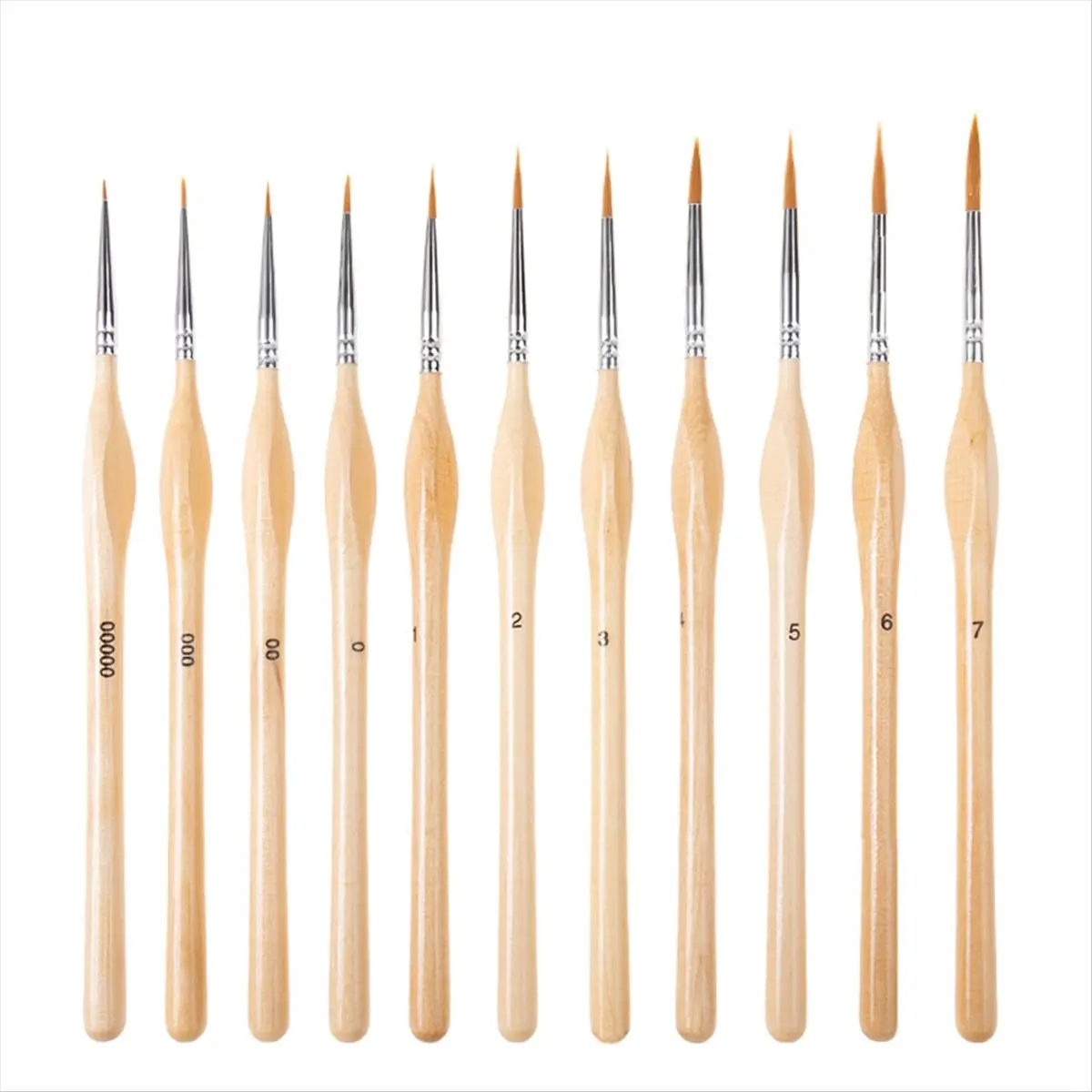 2026 Trend Hook Brush Handle with Ergonomic Grip Painting Detail Brush Artistic Painting Pen