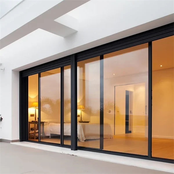 AS 2047 TOMA Aluminium Sliding Louver Sliding Door Aluminium Frame Door With Glass Double Tempered Insulated