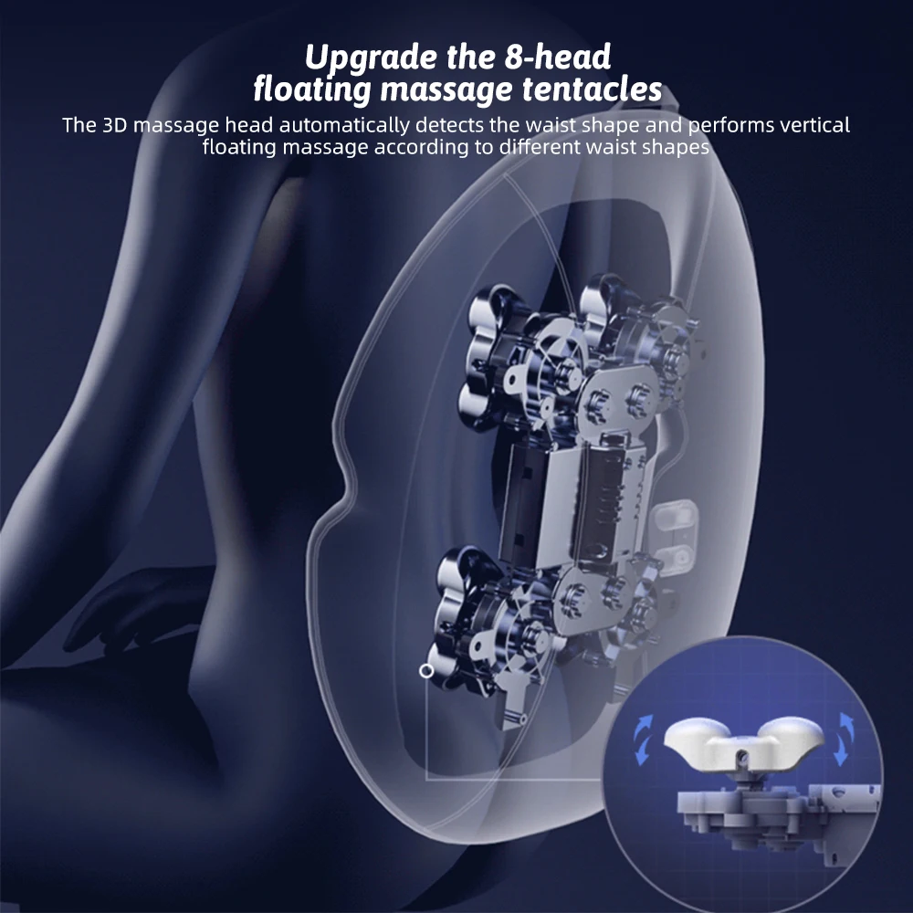 New Arrival Hot Selling 3d Shiastu Massage Cushion with Adjustable Neck Massager Back Massage Seat Cushion Car with Best Price