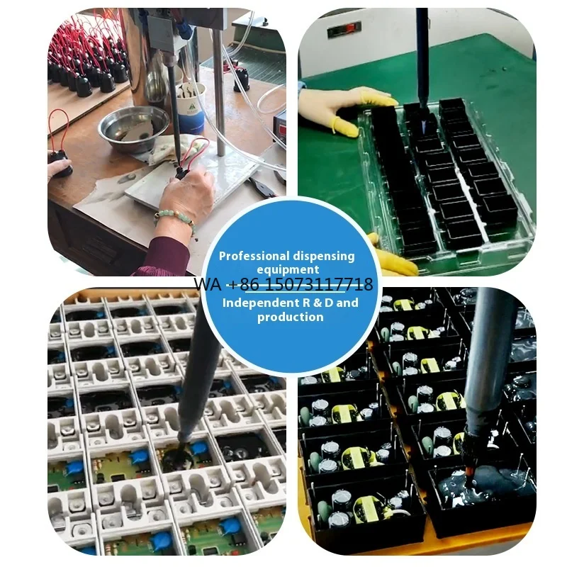 

Automatic Double Liquid Epoxy Resin AB Glue Dispenser Pneumatic Hand-Held Glue Filling Machine for Oil