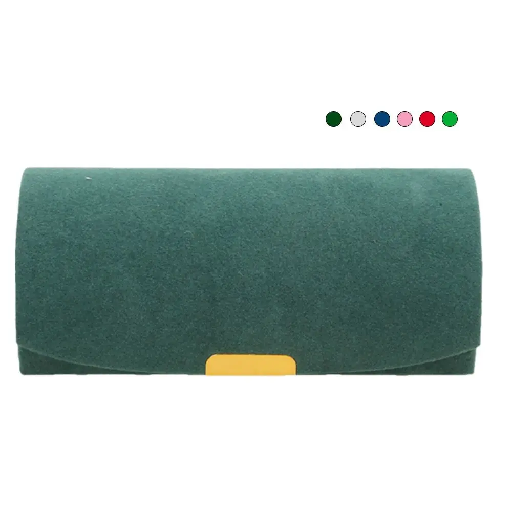 

New Elegant Jewelry Box Portable Suede Surface Jewelry Storage Organizer Arch Face Travel Jewelry Case Gift