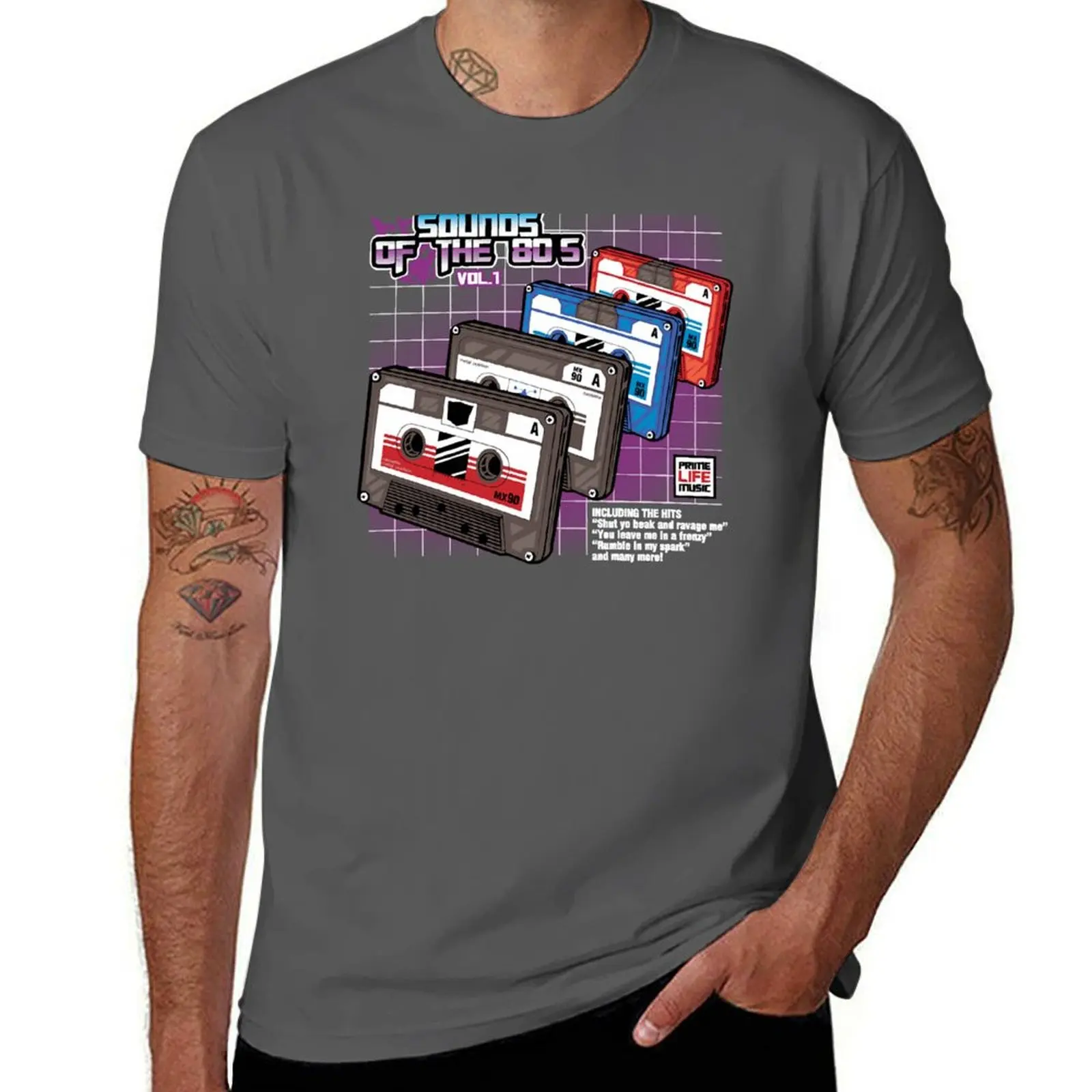 Sounds of the 80s vol.1 T-Shirt cotton t shirt man man t shirt cotton high quality graphic t shirts for man T-Shirt