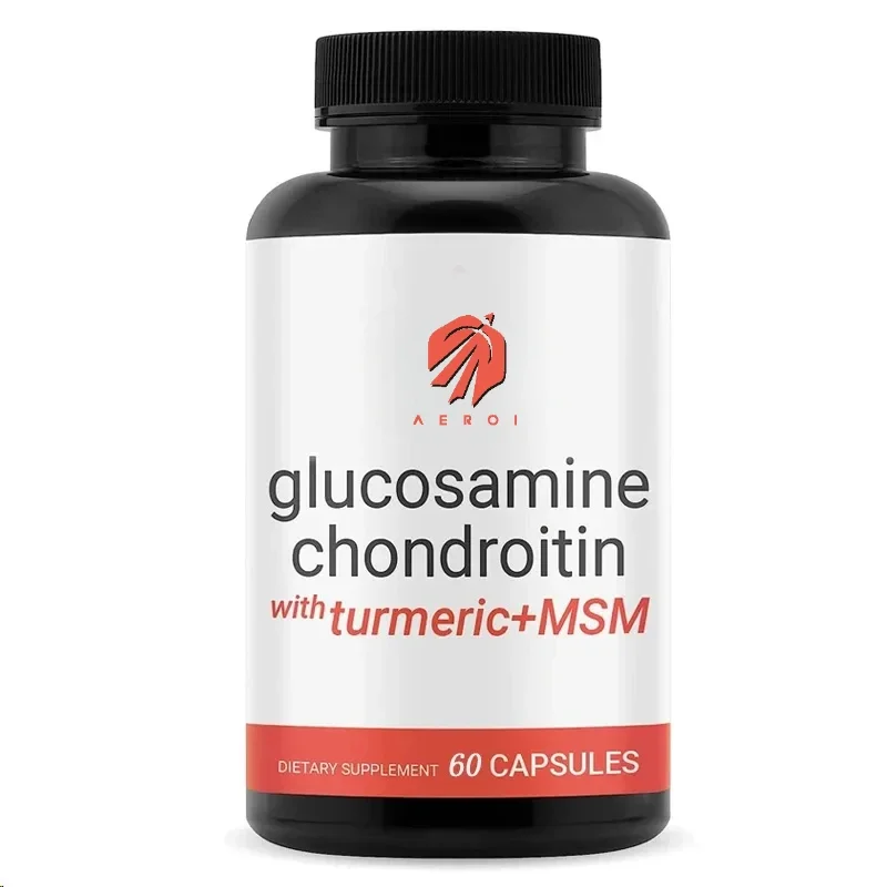 

Glucosamine chondroitin turmeric,a high-quality supplement suitable for men and women,supports joints with 60vegetarian capsules