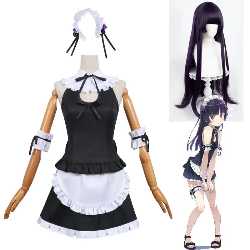 

Anime Gokou Ruri Cosplay Costume And Wigs My Little Sister Can't Be This Cute! Kuroneko Uniform Halloween Maid Outfits dt'9