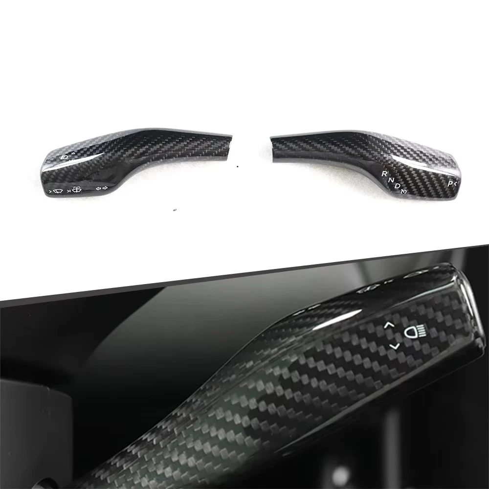 

Shift Stalk Covers 2 Pcs Dry Carbon Fiber for Teslas Model 3 & Y