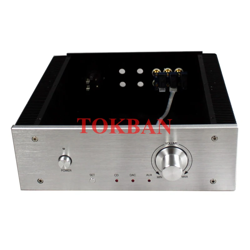 Imagem -04 - Tokban Audio-amp Hifi Preamplifier Case Shell All Alumínio Classe a Amplificador Chassis Faça Você Mesmo Chassis Wa17 270*90*260 Milímetros