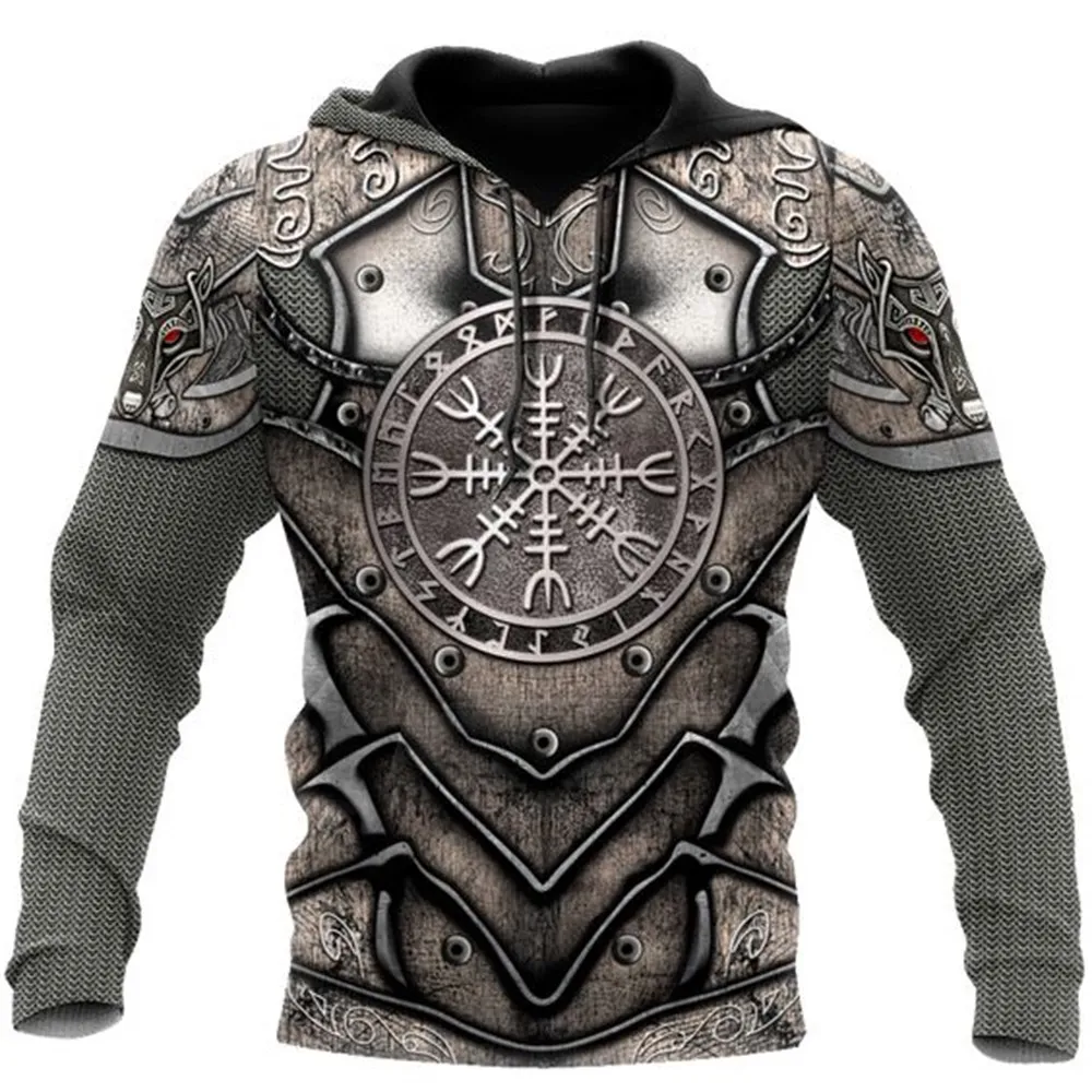 2023 Fashion Nw Retro Men Hoodies Wolf And Dragon Tattoo 3D All Over Printed Mens Sweatshirt Unisex Vintage Long Sleeves