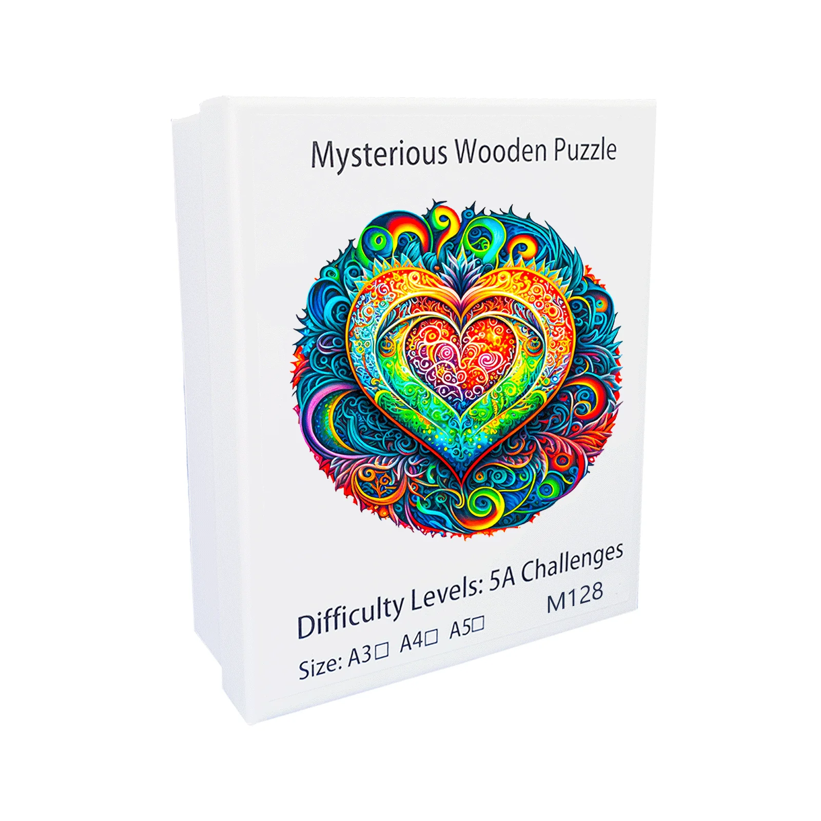 Circular Love Pattern Wooden Puzzle, Irregular Animal Shapes, Stress Relief Toys, Holiday Birthday Gift for Boys and Girls