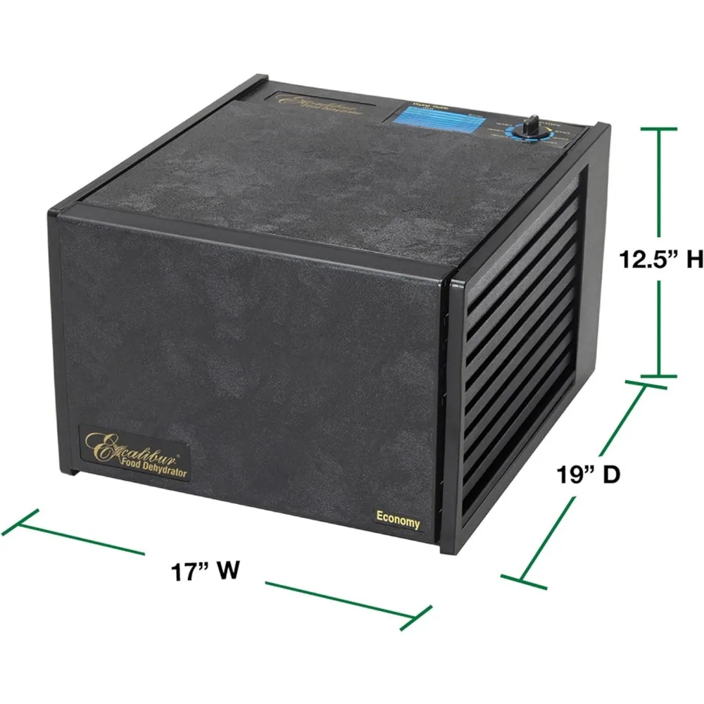 Excalibur-Electric Food Dehydrator Machine com termostato ajustável, controle de temperatura preciso, secagem rápida, 2900 Crédito