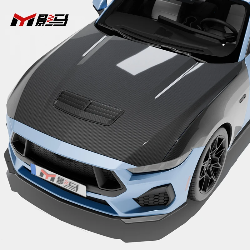 

ICOOH Racing капот двигателя автомобиля из углеродного волокна для Ford Mustang S650 GT Dark Horse, крышка нового состояния