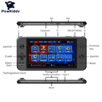 POWKIDDY Original X70 Trendy Handheld Game Console 7 Inch HD Screen Retro Game Built-in 6000 Games HD 64GB Dual Grip
