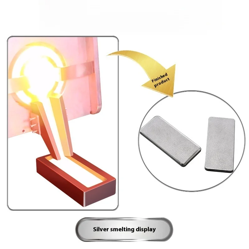 Hydraulischer Kipprefen, große Kapazität, Silber, Kupfer, Aluminiumlegierung, Mittelfrequenz-Induktionsheizgeräte