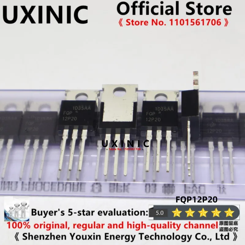 UXINIC 10pcs/LOT  100% New Imported OriginaI  FQP12P20 12P20 TO-220 MOS Field Effect Tube 200V 11.5A