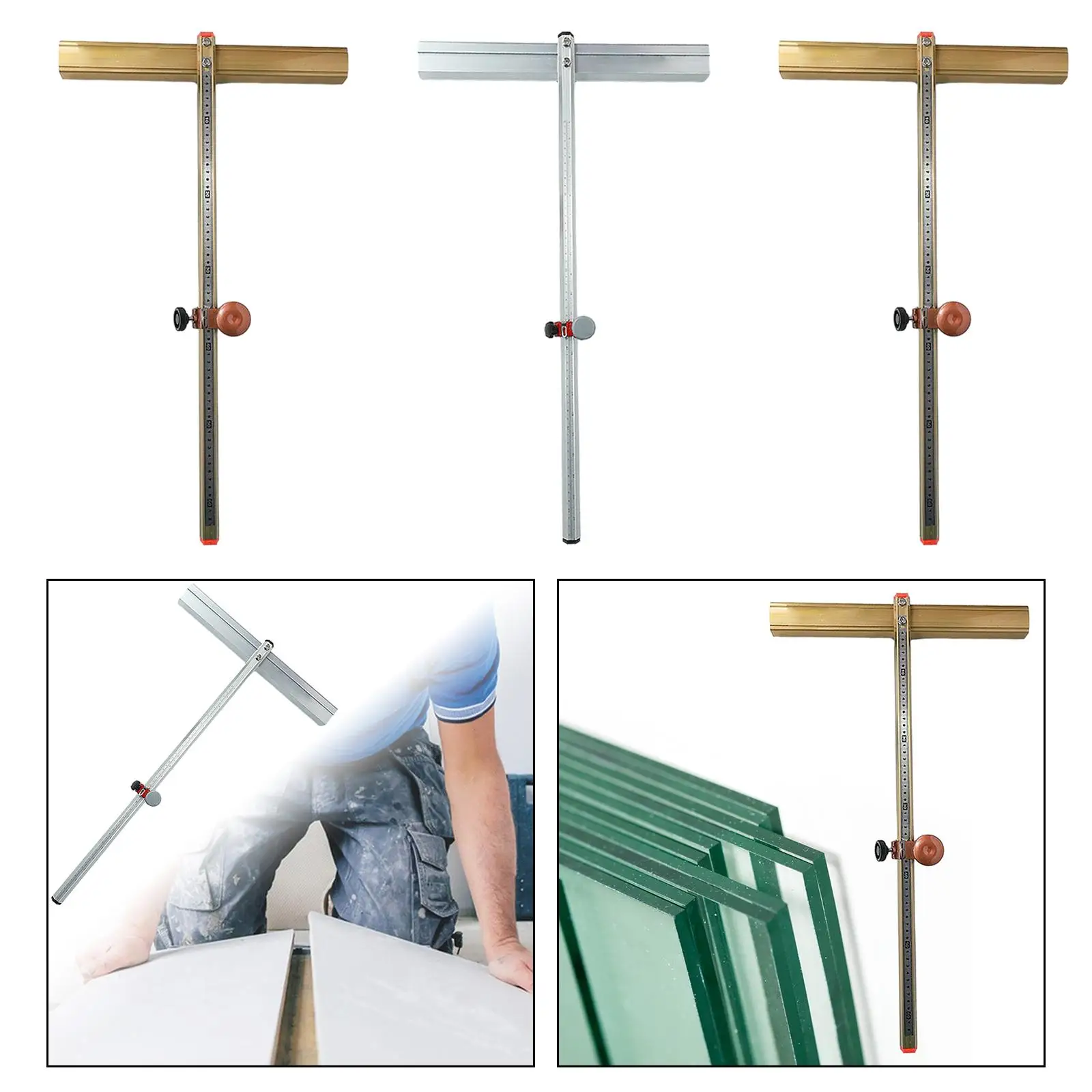 

T Glass Cutter Tool for Tile Cutting, Portable Glass Breaker And Strip Cutter for Home Use