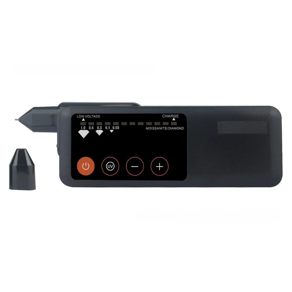 

Rechargeable Gemstone Identification Pen with LCD Display and LED Confirmation for Quick and Simulant Assessment