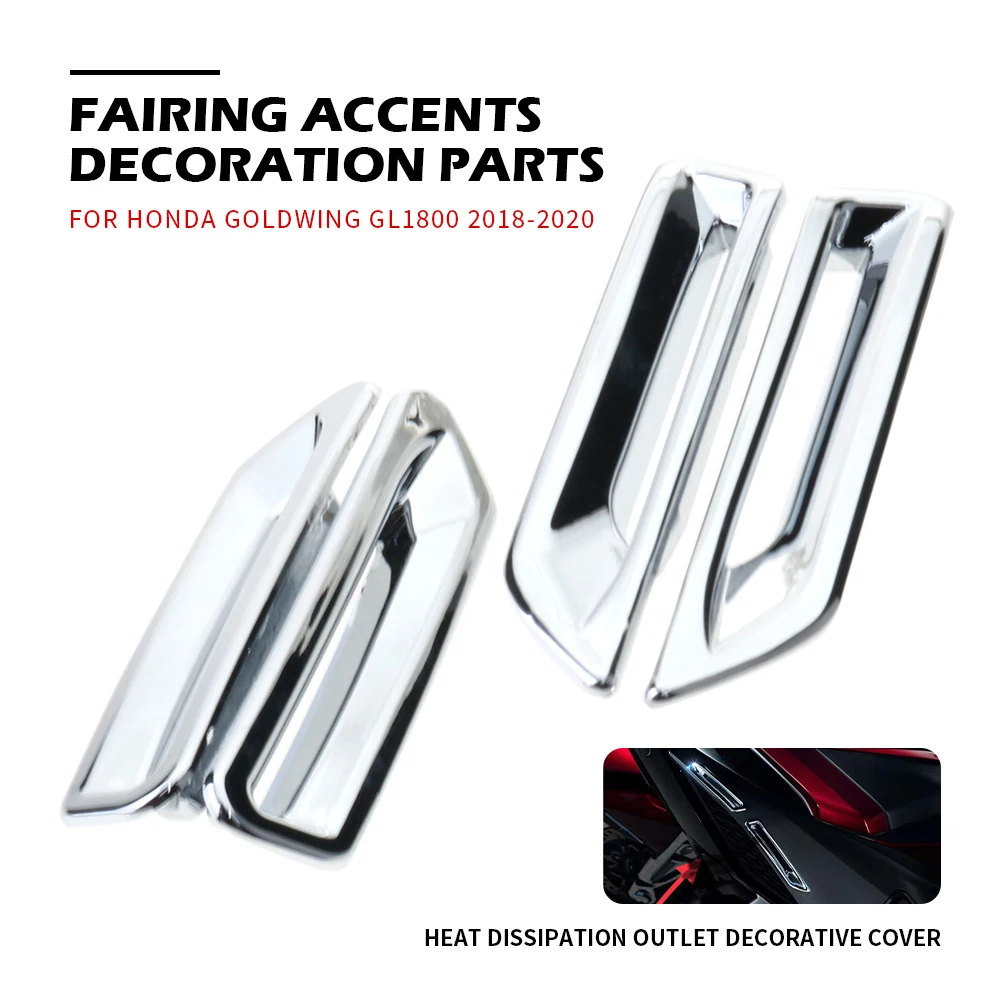 

Heat Dissipation Outlet Decorative Cover For Honda Goldwing GL1800 2018~2022 Motorcycle Chrome Fairing Chrome Decoration Parts