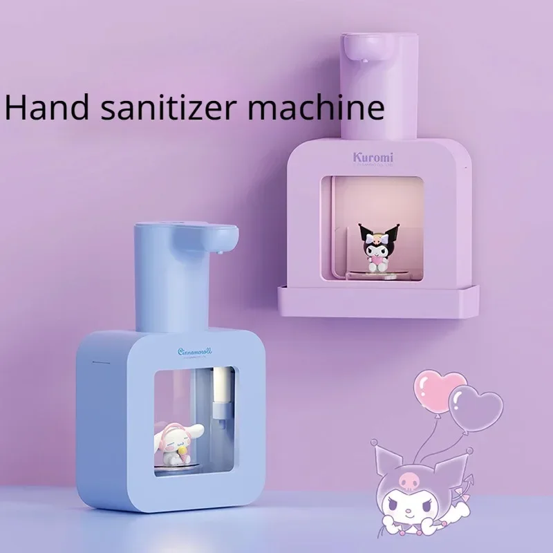 Kawaii Sanrio Anime Hand Sanitizer Machine Kuromi Cinnamoroll Cute New Cartoon Household Large Capacity Gift Utility Convenient