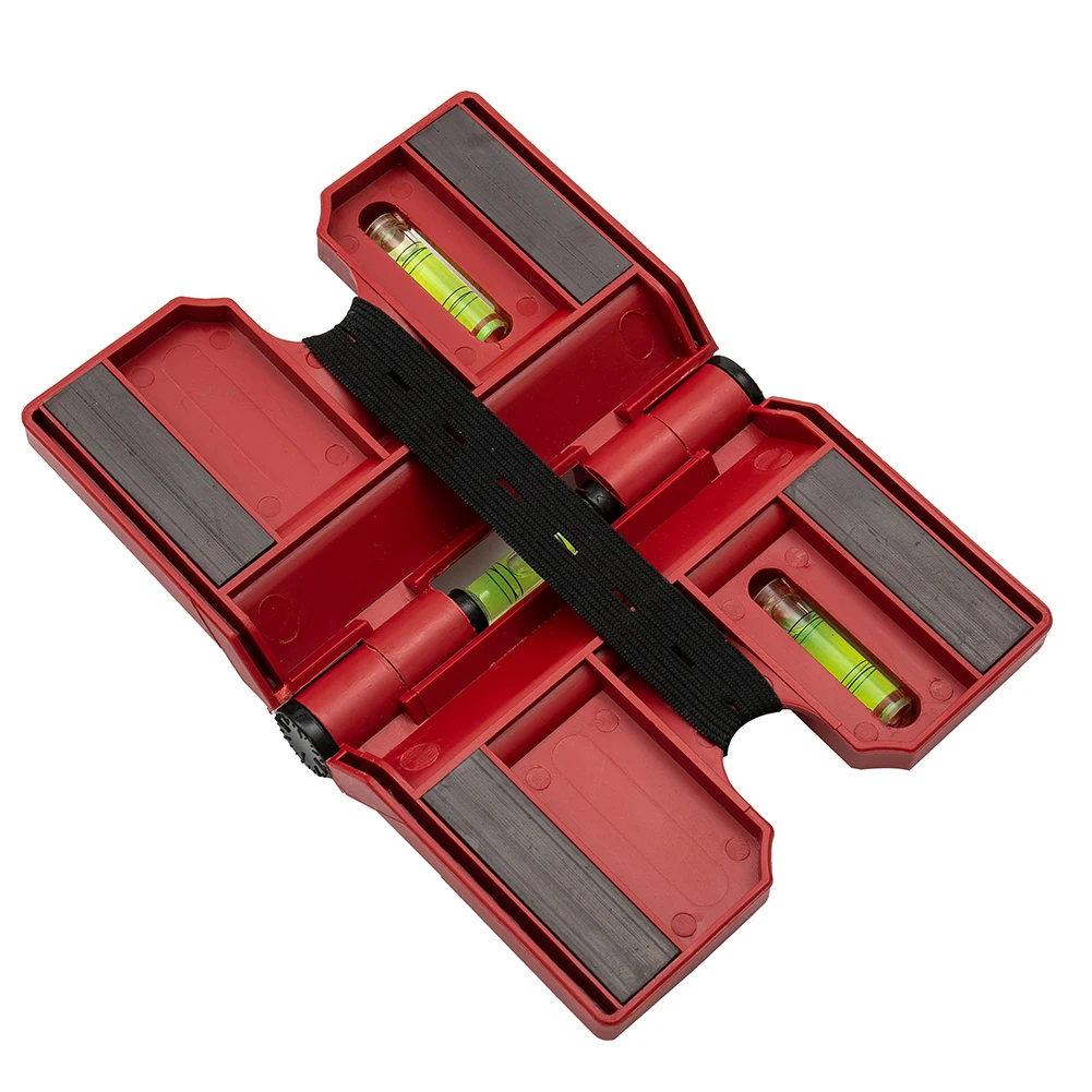 Post Level Level Fence Tool Versatile With Straps Adjustable Horizontal Magnetic Pipe W/ Strap 3 Vials Brand New