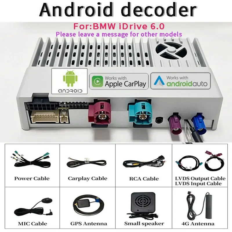 

Wireless Navigation Mirroring for BMW 14 Android Auto 2025 Carplay Update Original Car Screen Compatible with Android 14