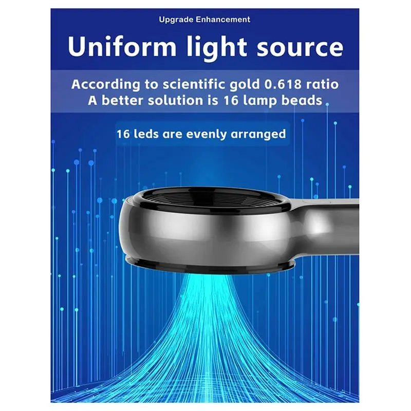 【PLAISIR】肌分析ランプ 美容用UV拡大鏡 顔の肌検査用 ウッドランプライト 肌分析検出