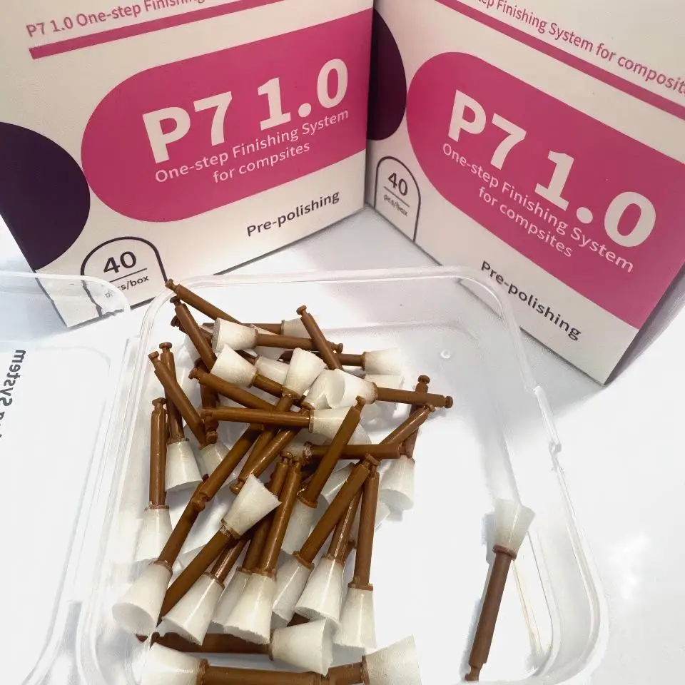 

Dentpark 40Pcs/Box Dental Disposable Composite Polishing Cups Resin Finishing Burnisher Cup Teeth Whitening Dentistry Tool