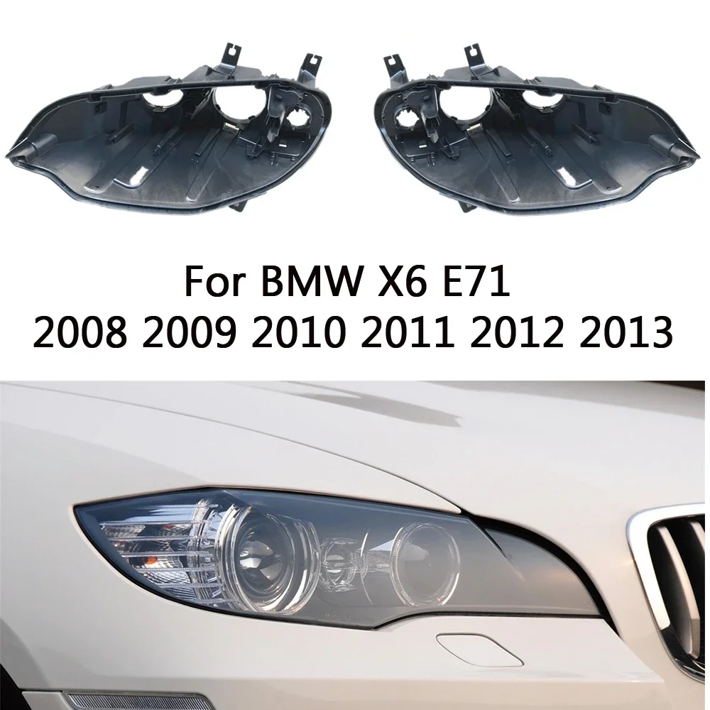 

База фары для Bmw X6 E71 2008 2009 2010 2011 2012 2013, дом фар автомобиля, задняя база, передняя авто фара, задний дом