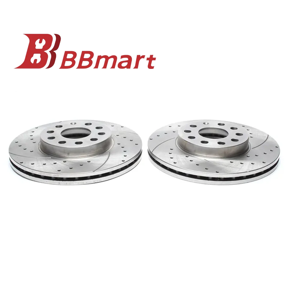 

BBmart Auto Parts 1K0615301T 1K0615601AA 1 Pair Brale Disc Rotor For VW Bora Eos Golf Variant Jetta Variant Novo Fusca