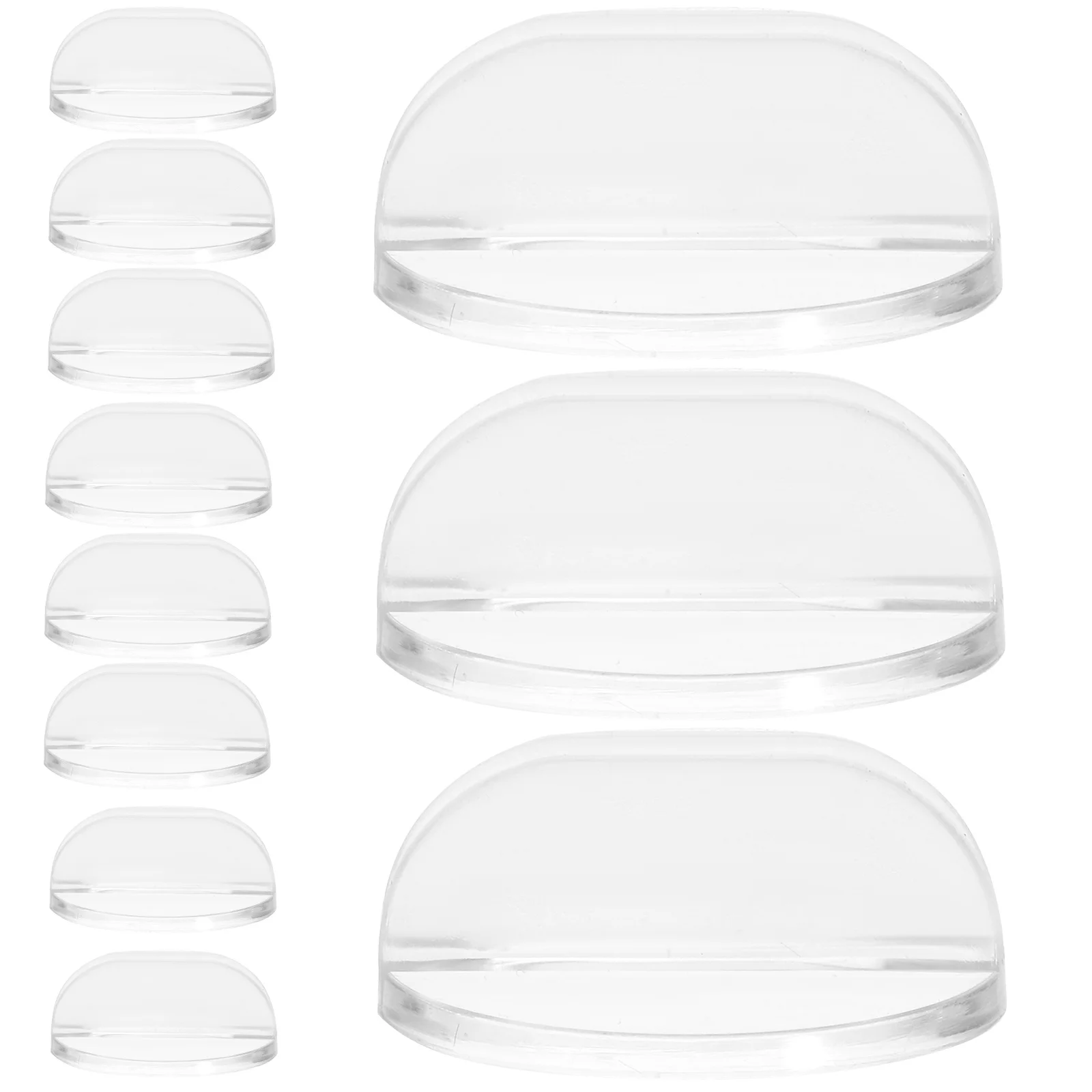 50pcs Table Game Card Holders Transparent Plastic Stands For Place Cards Menu Photo Note Clips Wedding Banquet Use