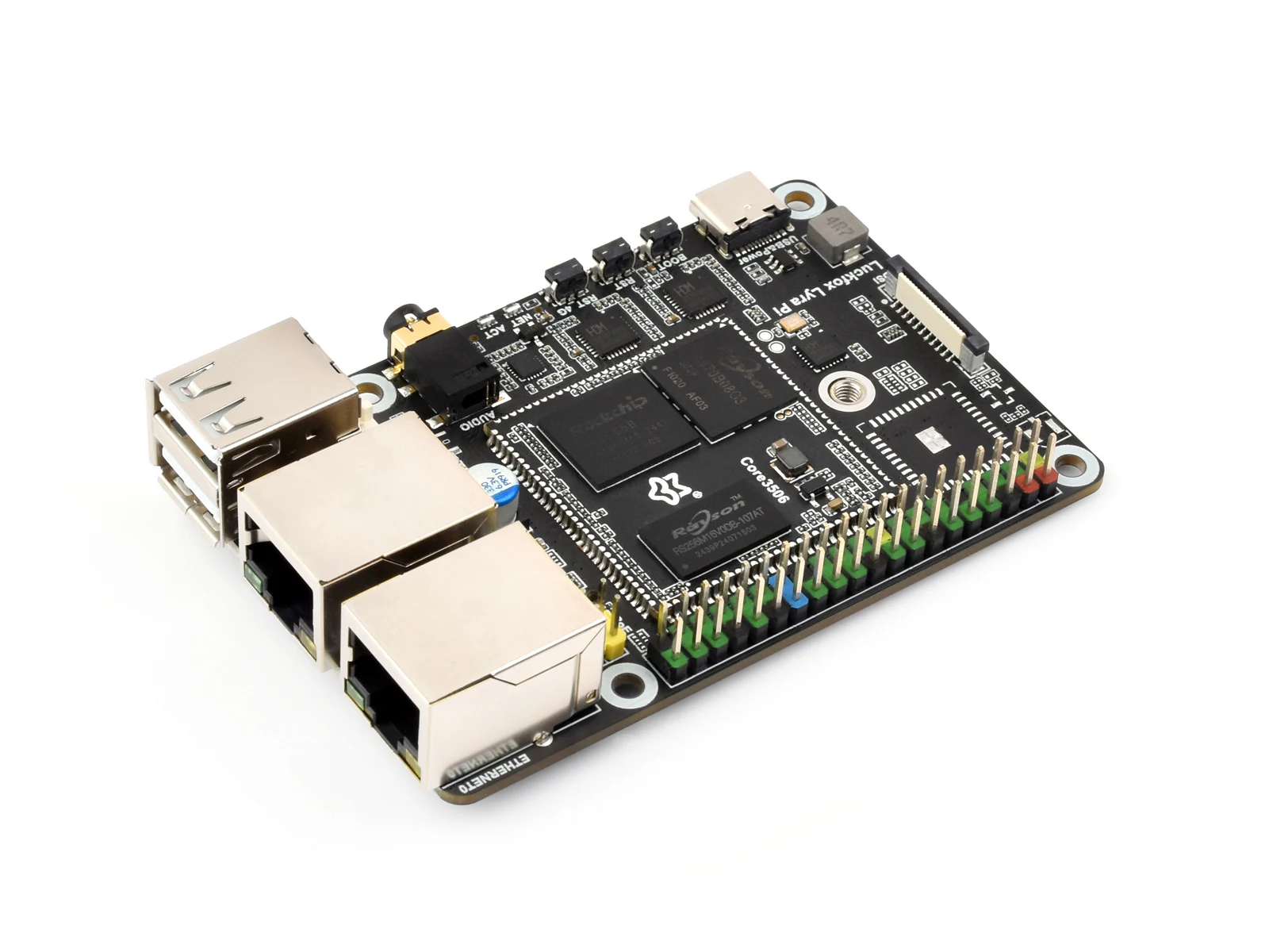 

Luckfox Lyra Pi Linux Micro Development Board,Luckfox Core3506 Core,Integrates Triple-core ARM Cortex-A7/ARM Cortex-M0 Processor