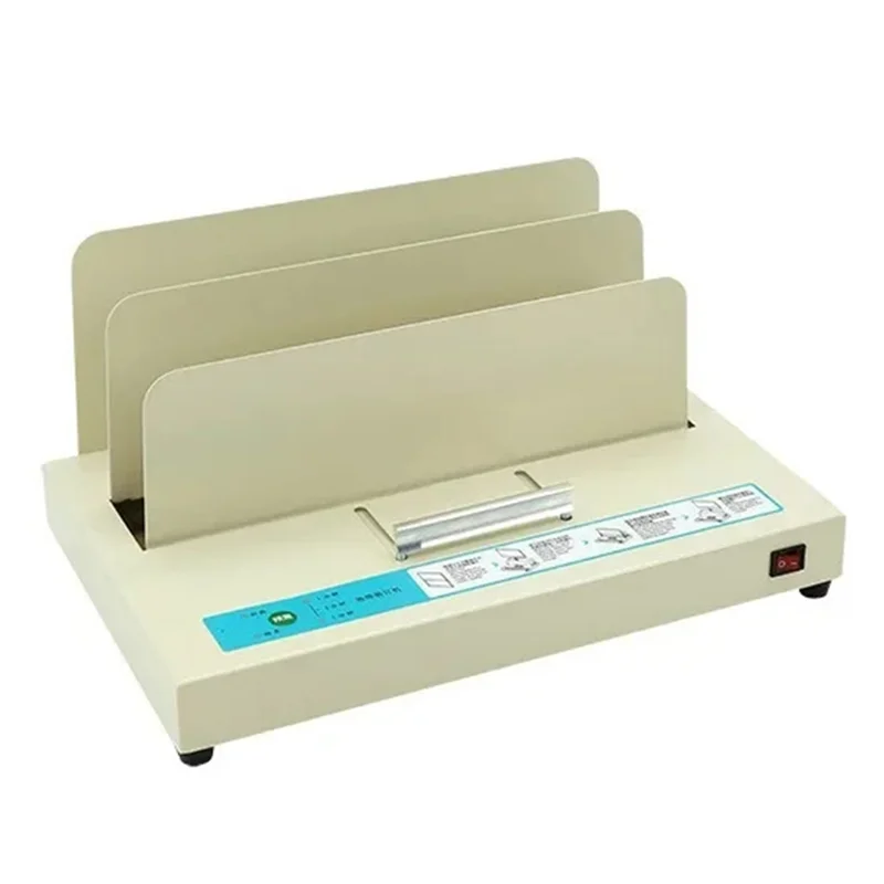 Máquina de encadernação perfeita automática, fichário térmico elétrico para livros, contatos, facturas, encadernação de documentos universa