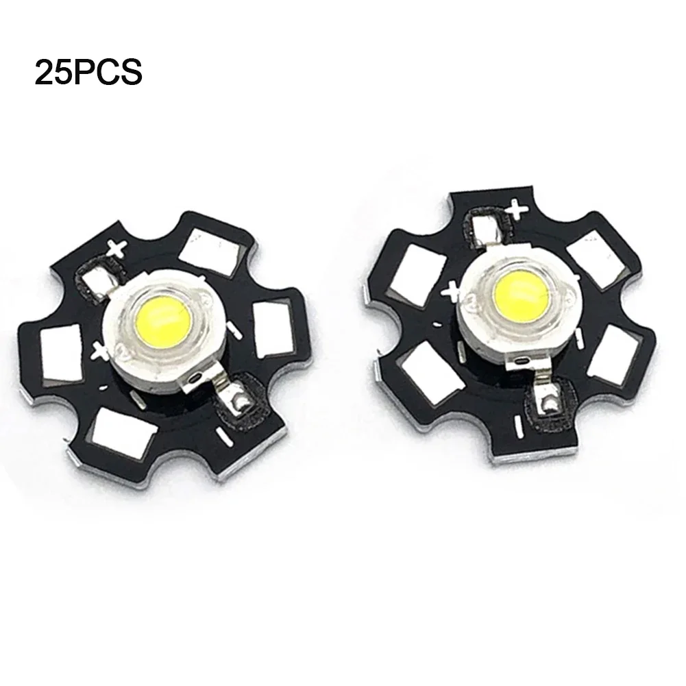 Imagem -03 - Potência Led Lâmpada Chip Beads 200lm Fonte de Luz Brilho Luminárias Floodlight 1w 5v 25 Pcs Alta