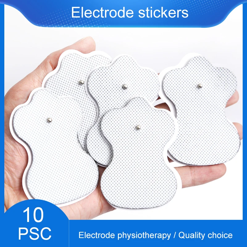 

10pcs Non-woven Self Adhesive Sticker 3.5mm Snap Electrode Pads for Tens Therapy EMS Unit Electrical Muscle Stimulator