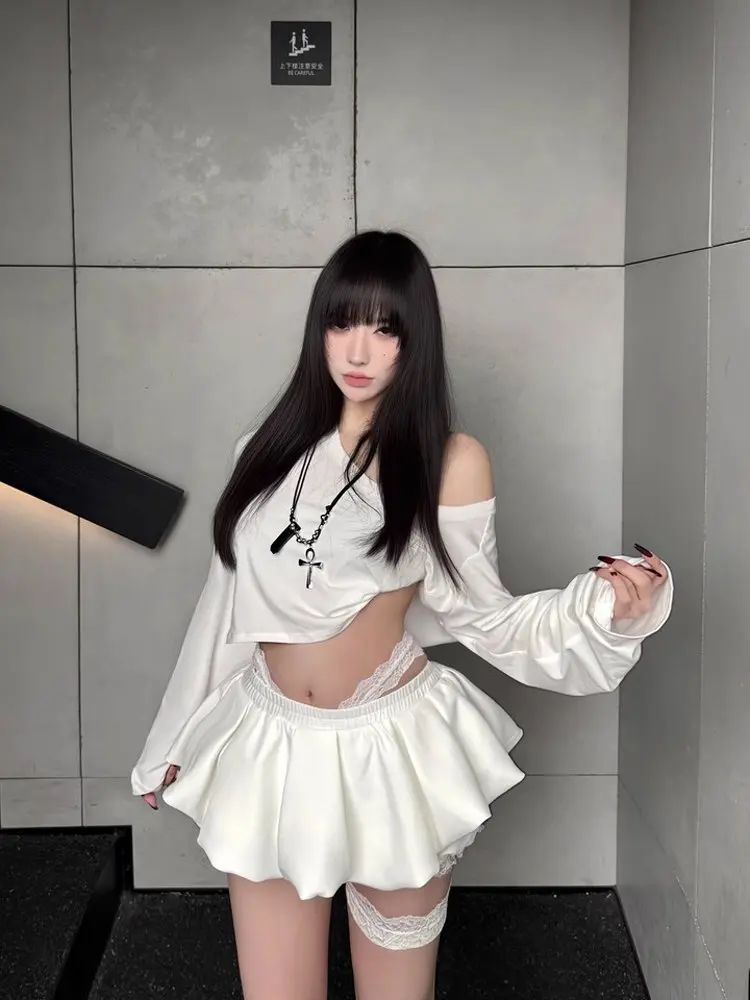 

Millennial Hot Girl плиссированная юбка Bloom ort Puffy Sve миди с низкой талией для похудения Pure Desire Sweet Spicy Outfit