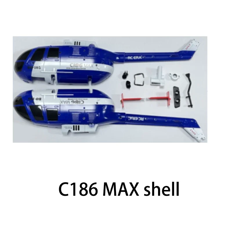 Pièces de rechange pour hélicoptère RC ERA C186 BO105 /E120, lame de train d'atterrissage, corps de moteur, roulement, hélices, auvent 186MAX mod
