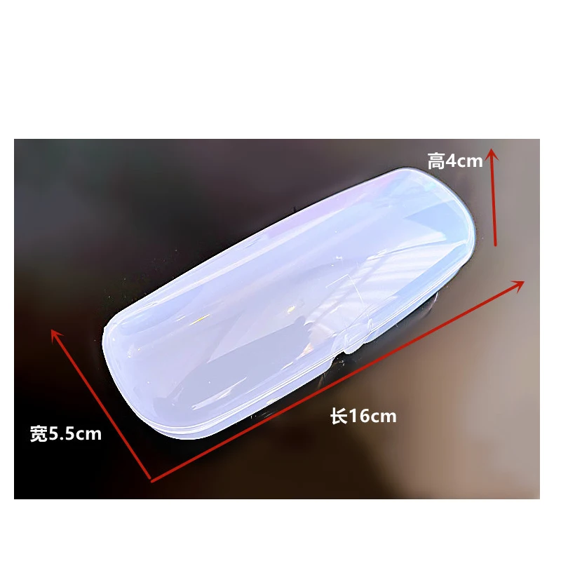 3er-Pack Tragbare Brillenetuis Wasserdichte Plastik-Brillenbox Hartschalen-Lesebrillenetui Sonnenbrillenetui Schutzbox – Detail 4
