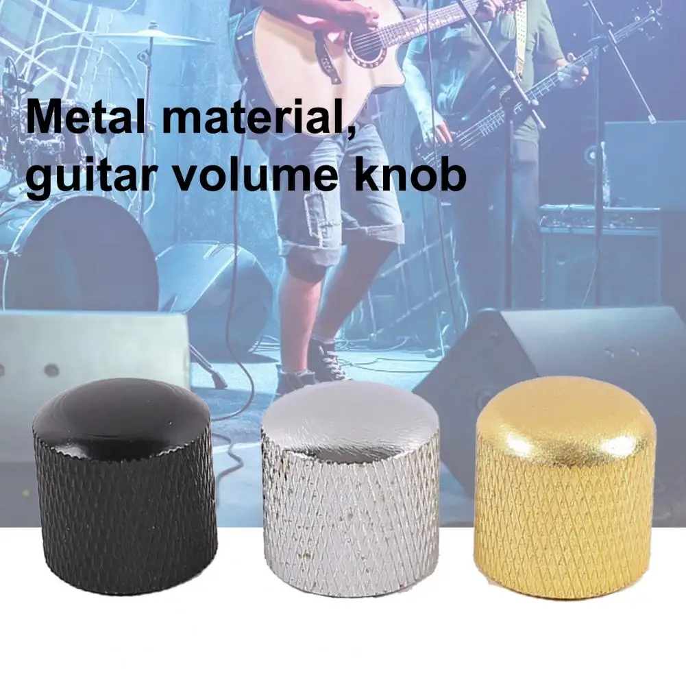 Potentiometer Knob Sturdy High Stability Fine Workmanship Classic Wear-resistance Metal Electric Guitar Volume Knob For Basses