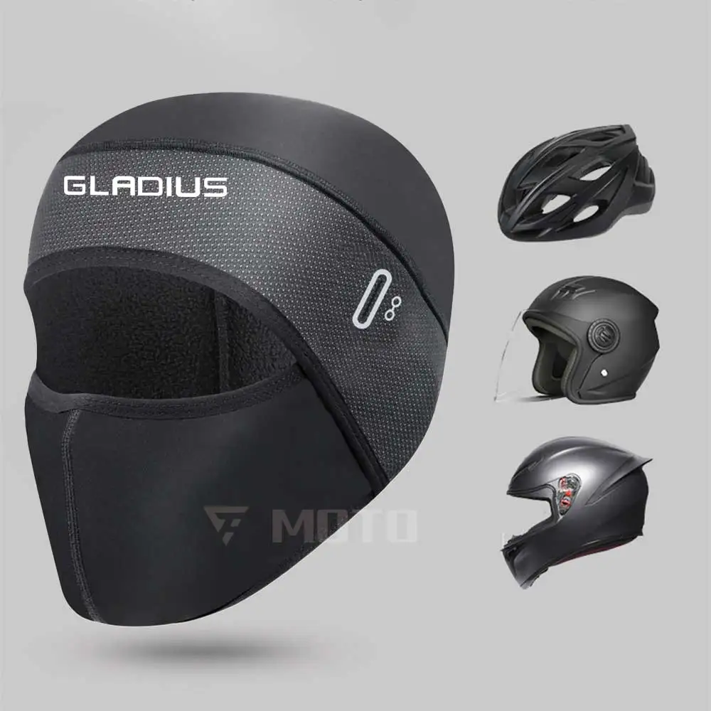 Casquettes chaudes pour ski en plein air, vélo, équitation, doublure de casque, casquette anti-transpiration, chapeaux de course pour hommes, accessoires pour Suzuki GLADIUS